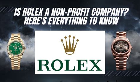 is rolex a nonprofit company